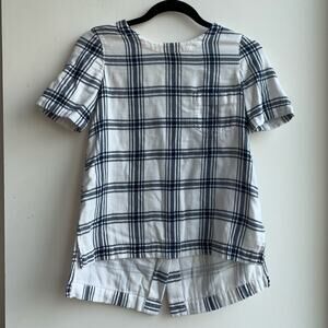 MADEWELL - Flannel Button Back Top